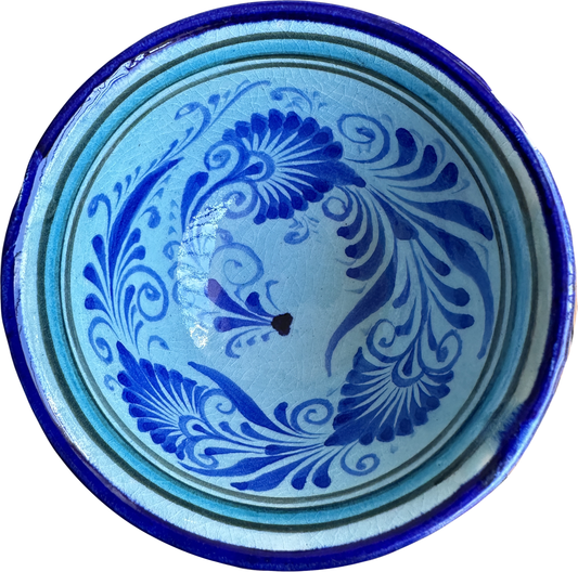 Bol à thé - Fleurs bleues