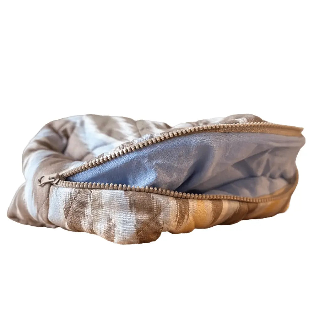 Grande trousse IKAT matelassée - Multicolore clair