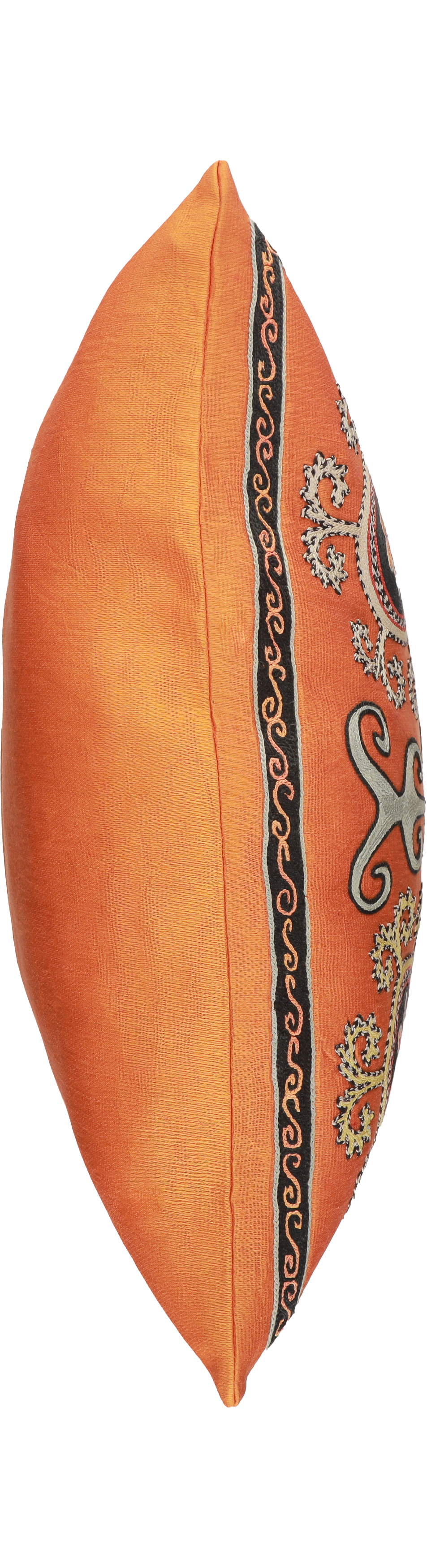 Housse de coussin carrée Suzani carotte - Lakai