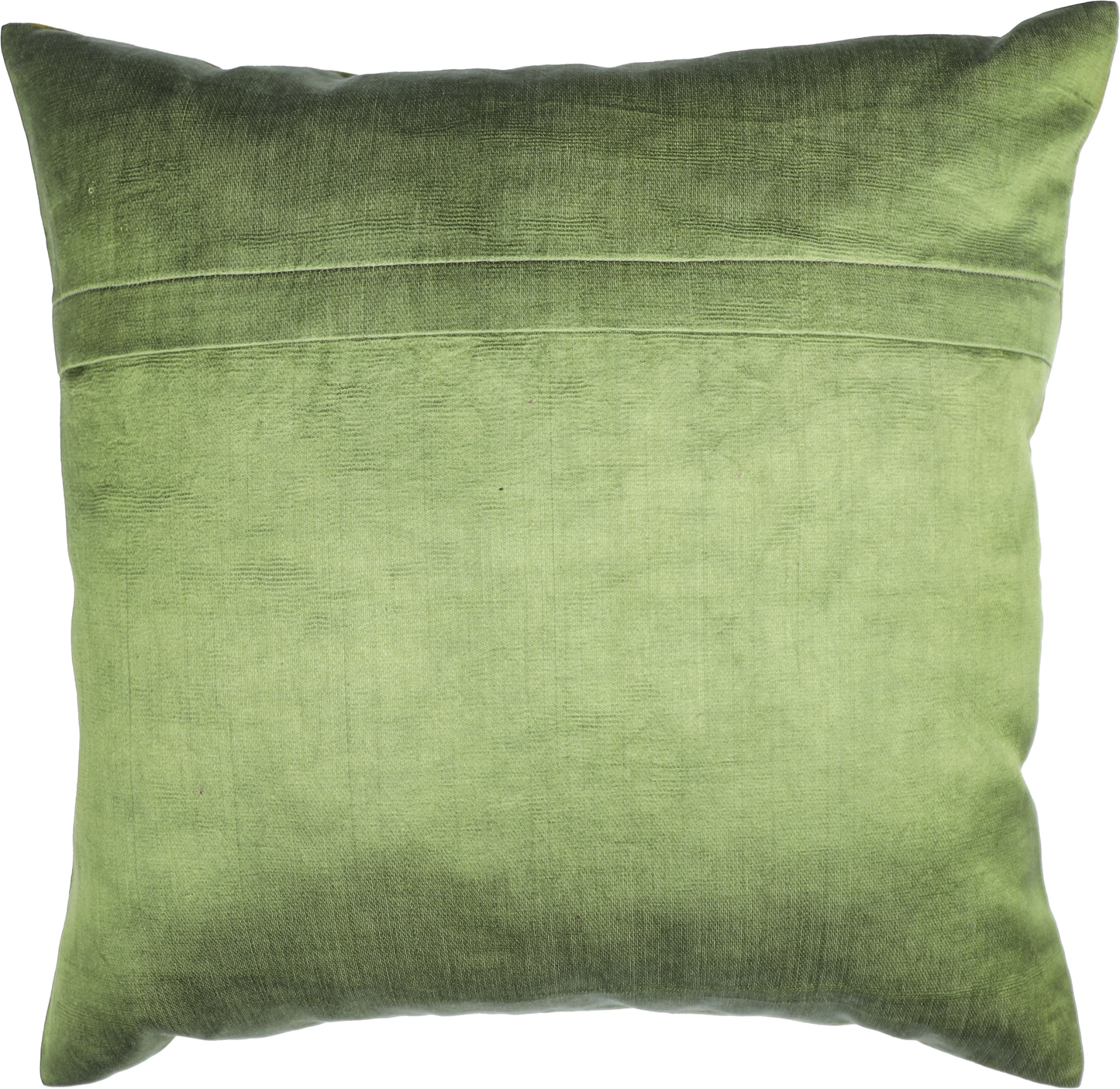 Housse de coussin carrée Suzani verte - Fleurs